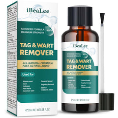 ELEFOCUS Wart Remover Liquid application brush demonstrates precise wart treatment.