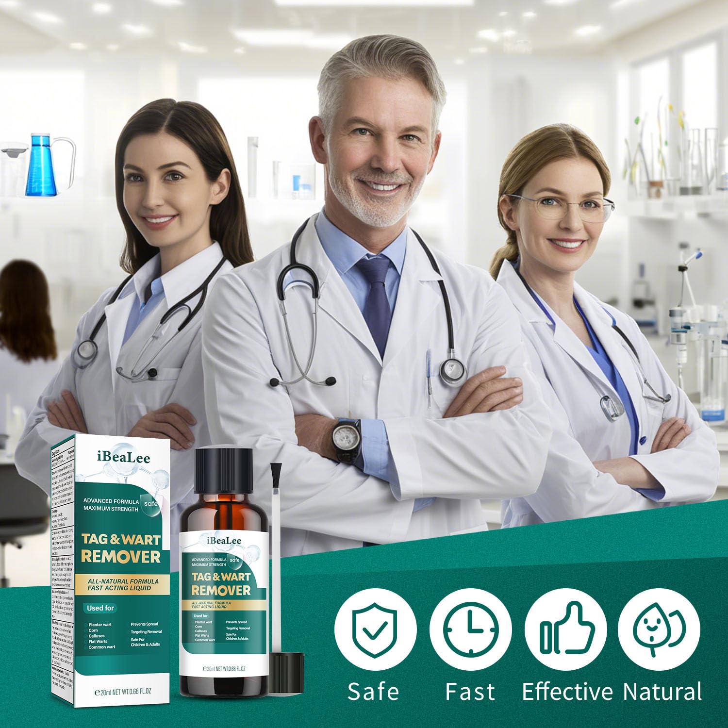 ELEFOCUS Wart Remover Liquid shows gradual improvement with regular use.