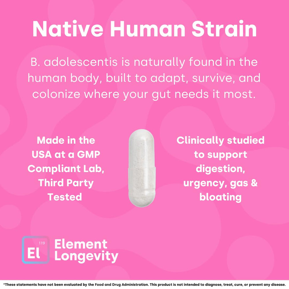 Element Longevity clinical study graphic illustrating human data on digestion.