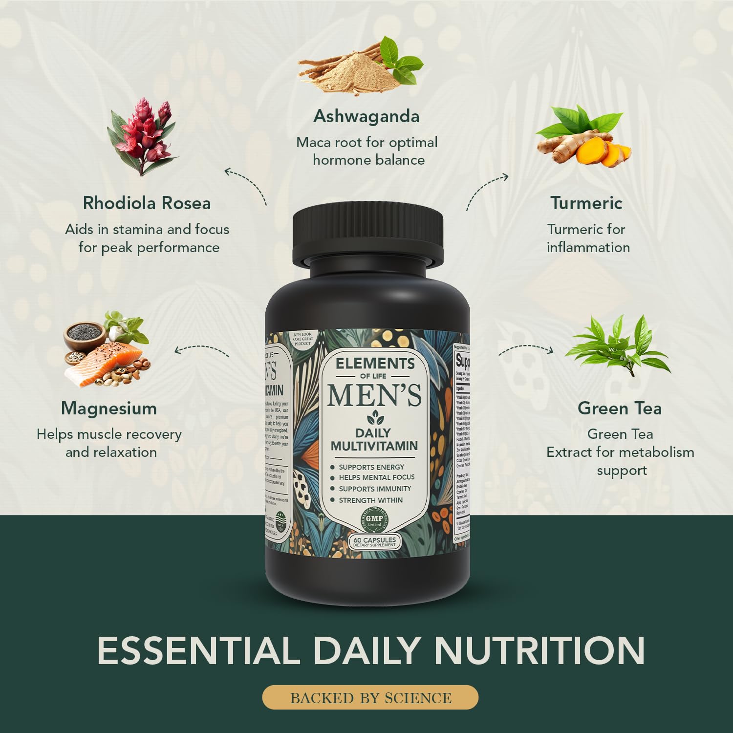 Elements of Life gluten-free vegan icon—diet-conscious daily vitamins.