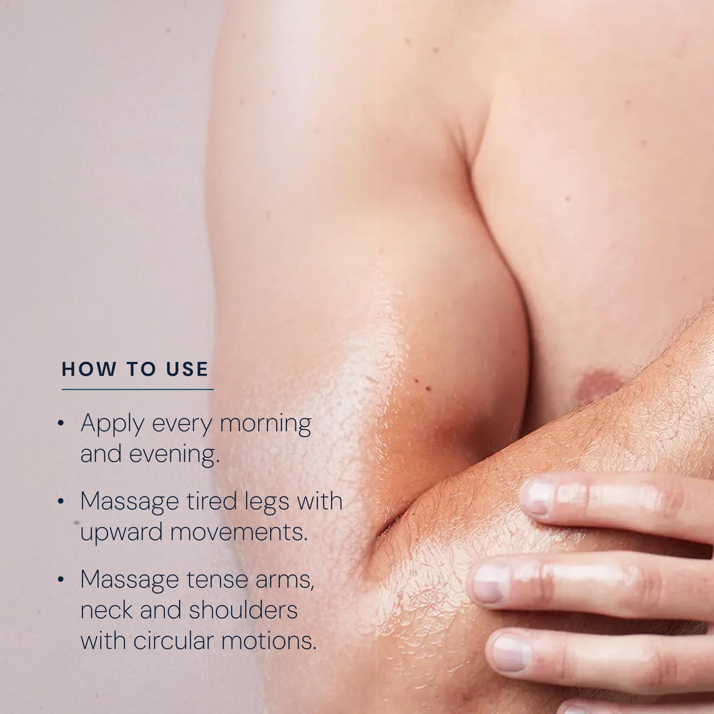 Elemis Warm-Up Massage Balm package dimensions shown on box.