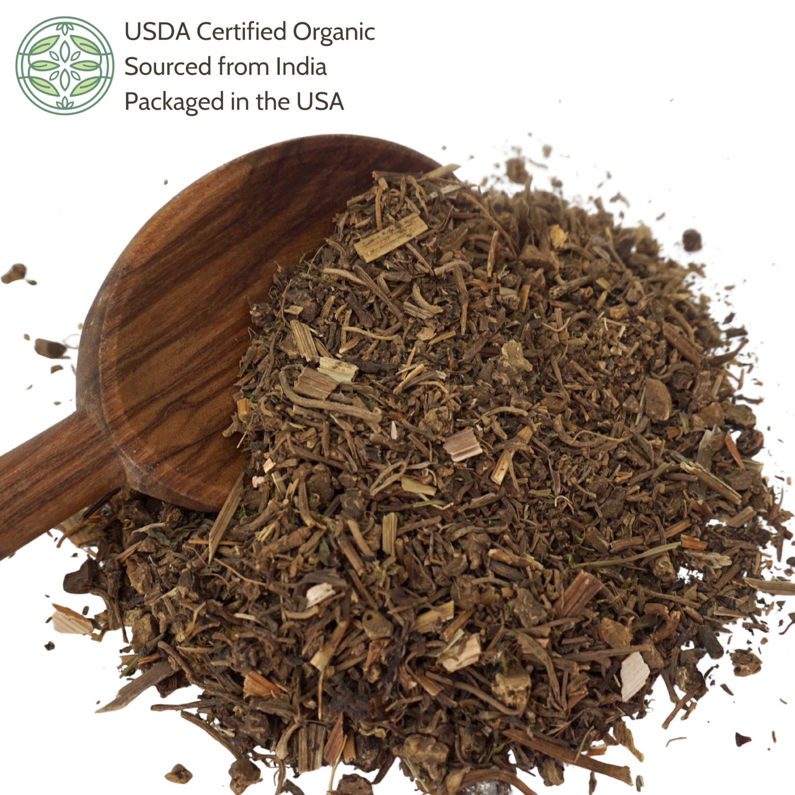 Elanen Naturals valerian root dried roots close-up highlights woody aroma