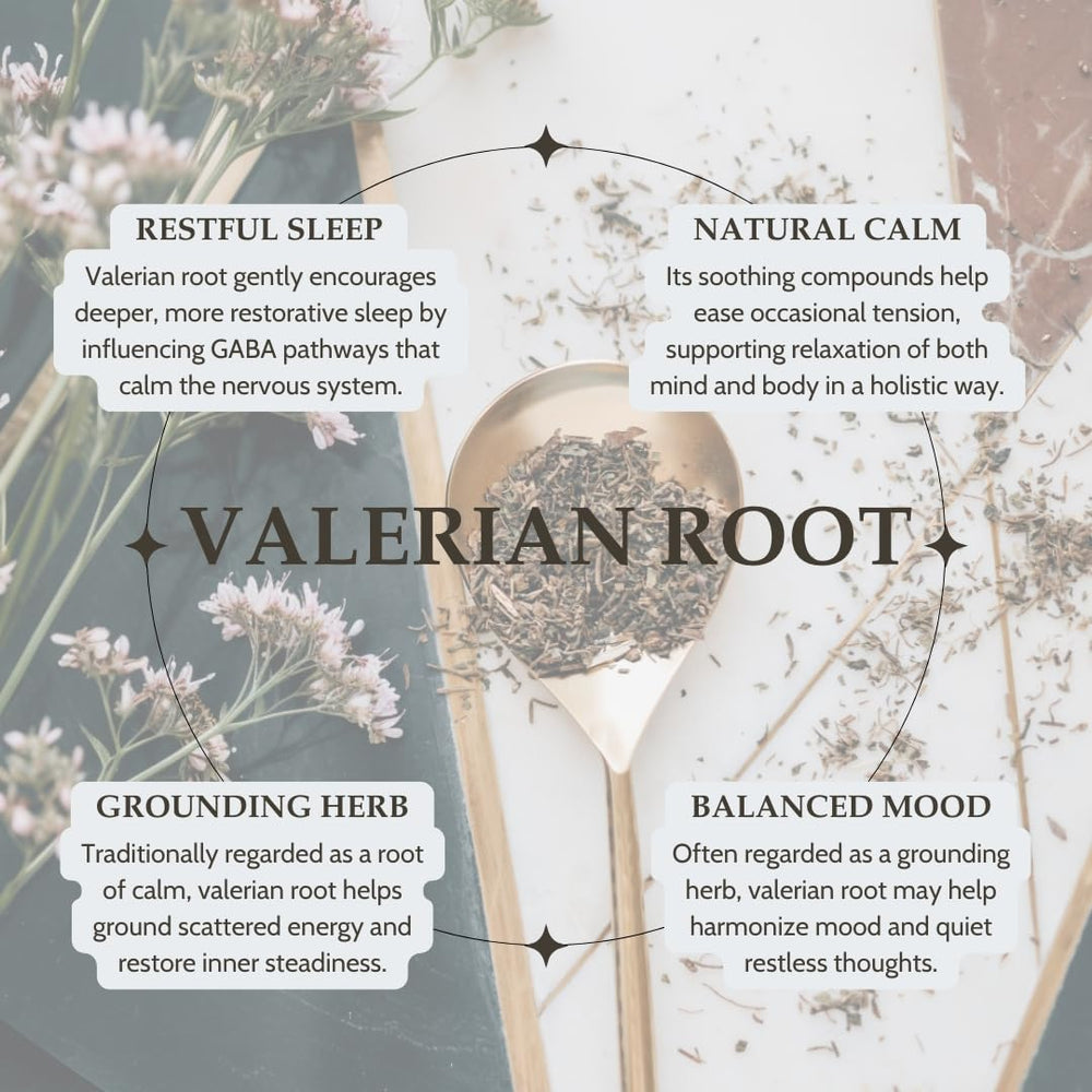 Elanen Naturals valerian root loose leaves in a jar indicate organic, non-GMO quality