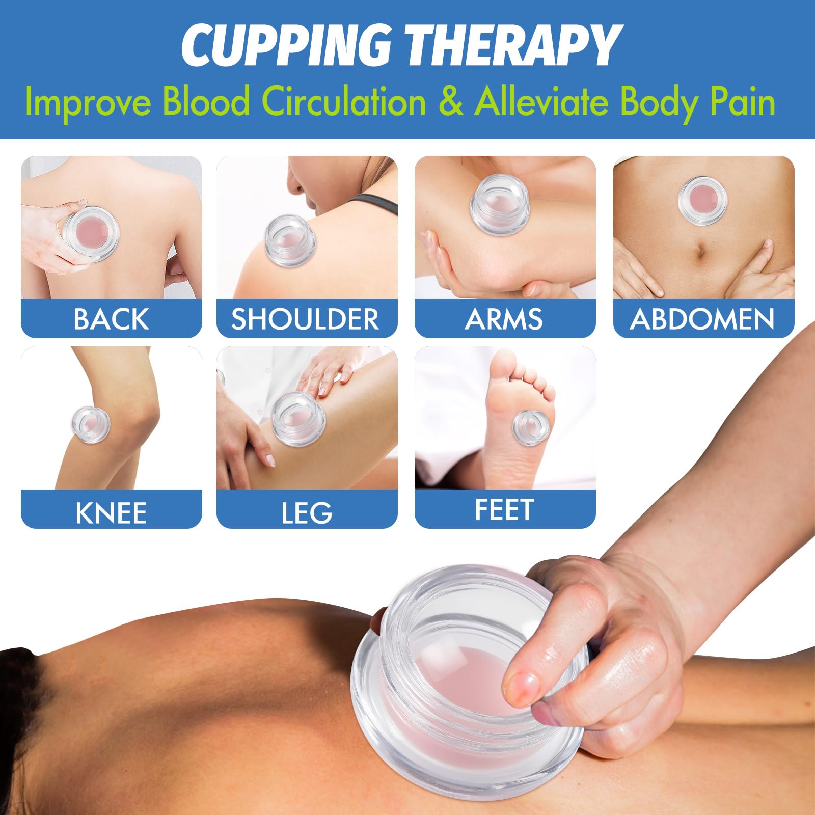 ELERA cupping-cleaning-storage demonstrates safe cleaning and compact storage.