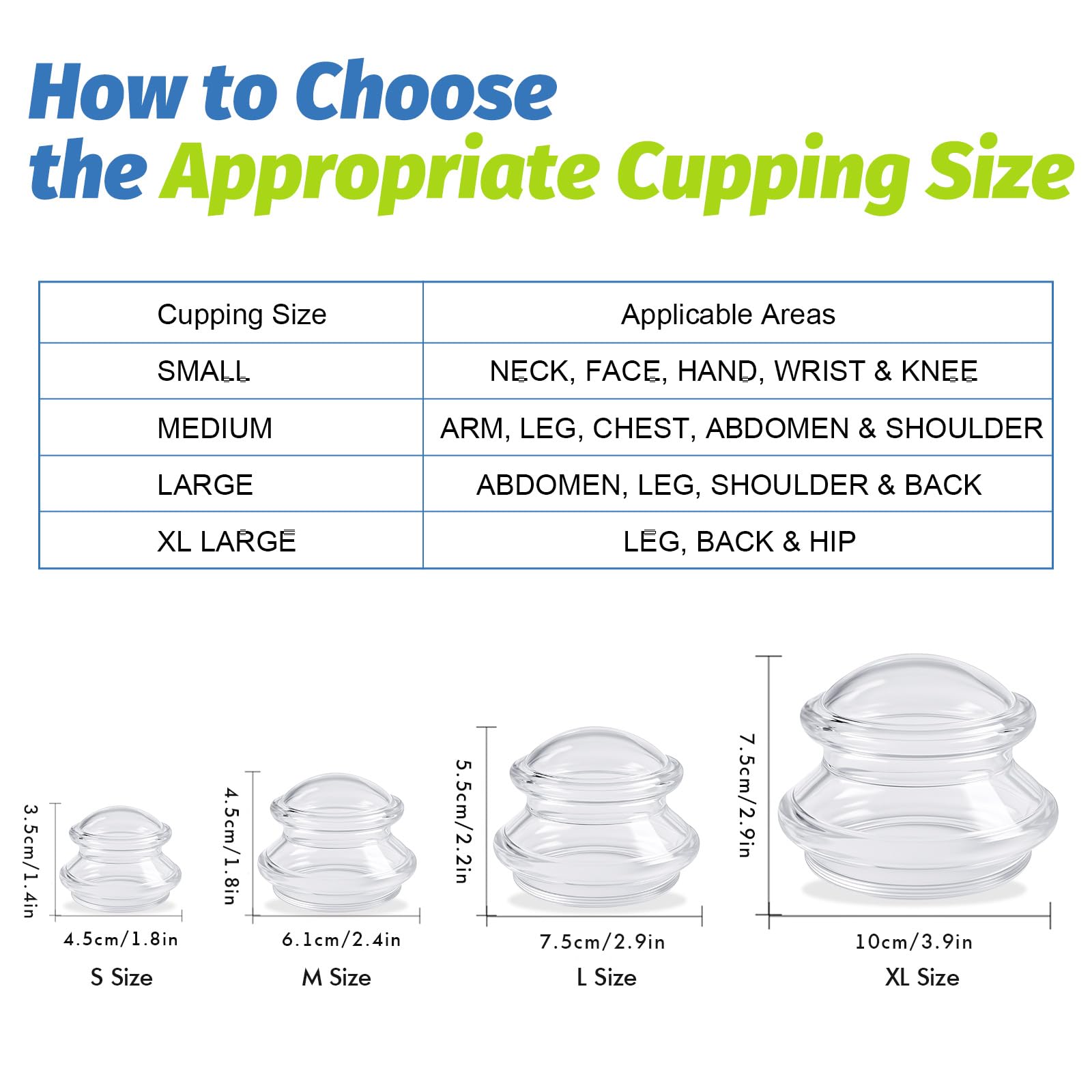 ELERA silicone cupping therapy L-size set ready for oil massage integration.
