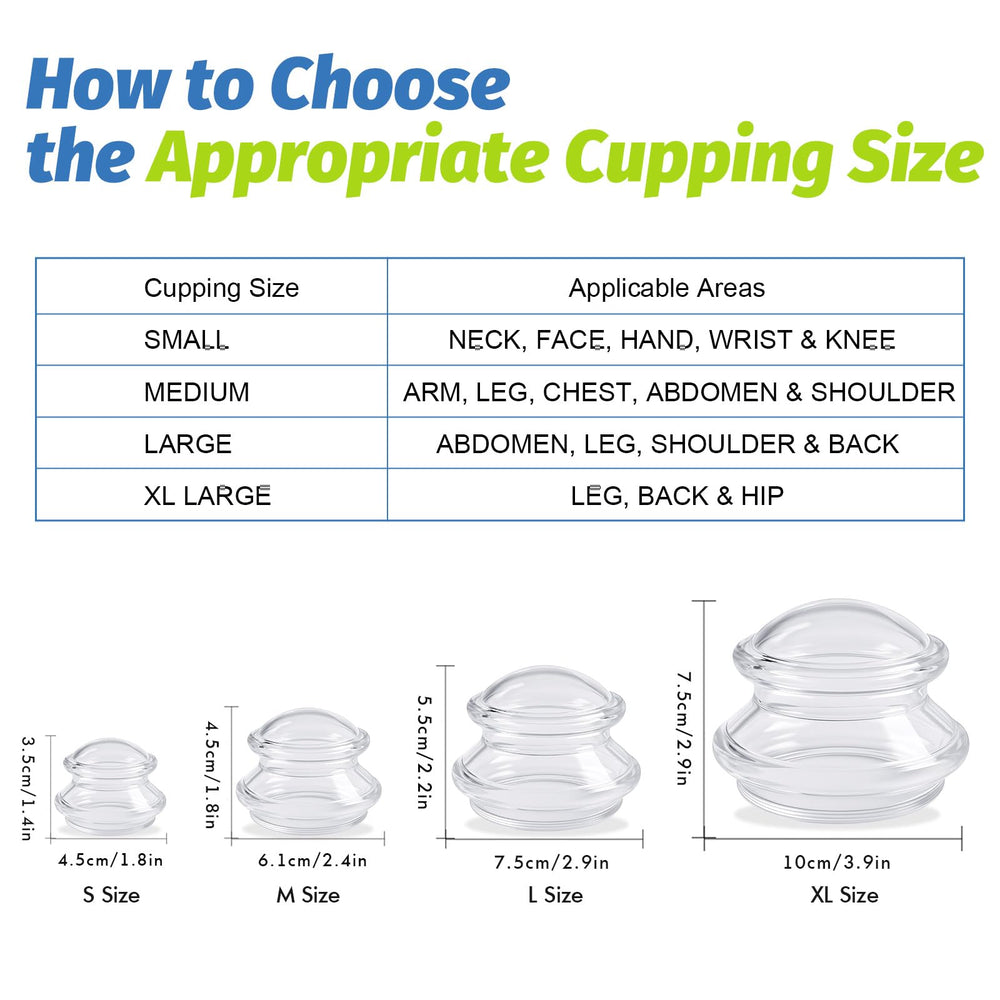 ELERA silicone cupping therapy L-size set ready for oil massage integration.