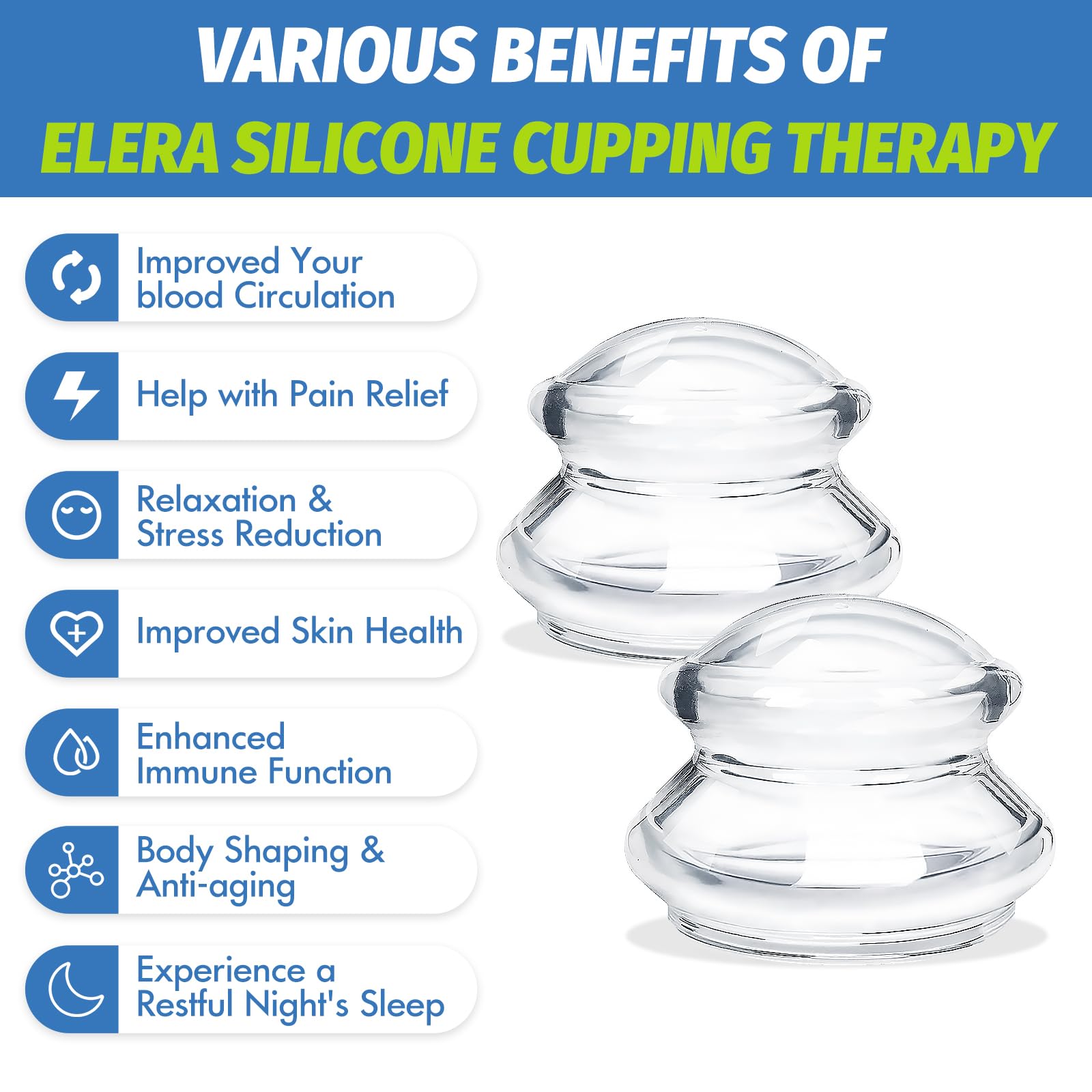 ELERA portable XL cupping set in travel-friendly packaging.