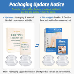 ELERA Silicone Cupping XL two cups open, ready for targeted massage.