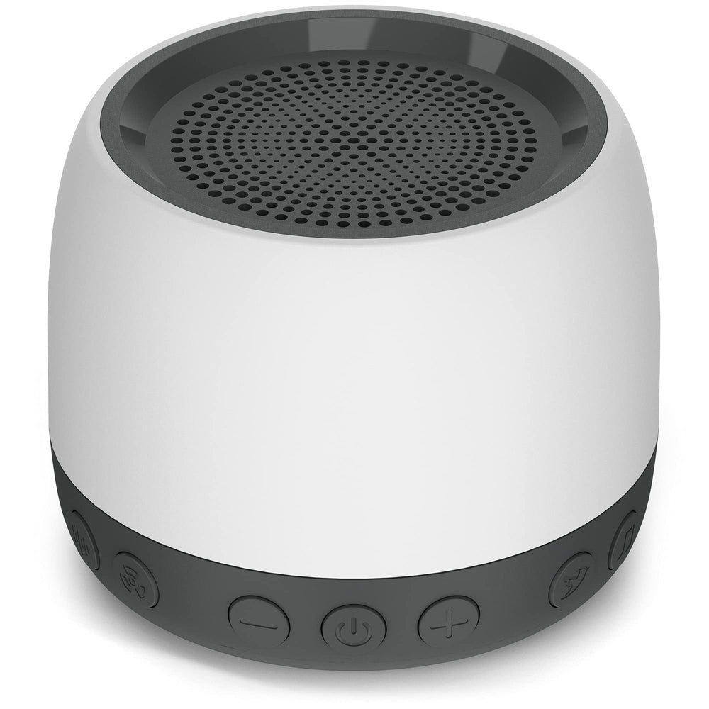 Elesories white noise machine front view for calming sleep and focused work at home