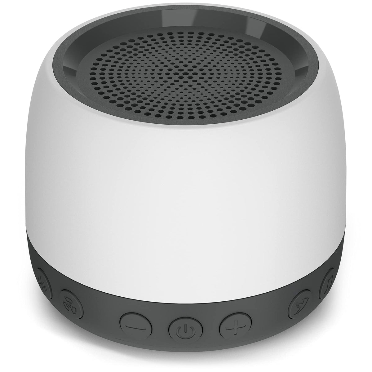 Elesories white noise machine front view for calming sleep and focused work at home