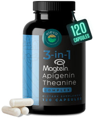Eleva Nutrition magnesium-theanine-apigenin bottle cap shows a clean label for restful nights.