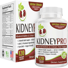 Elevate Recovery Kidney-Pro bottle being poured for daily kidney support.