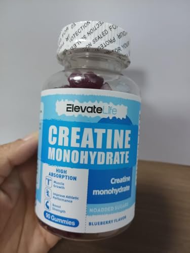 Closeup of ElevateLife Gummies highlighting blueberry flavor and easy chew.