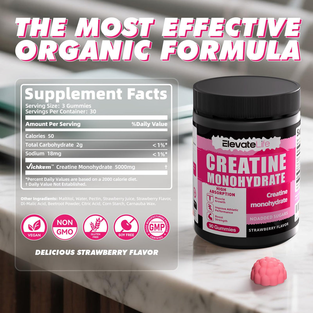 Chewable gummies held in hand illustrating convenient consumption before workouts.