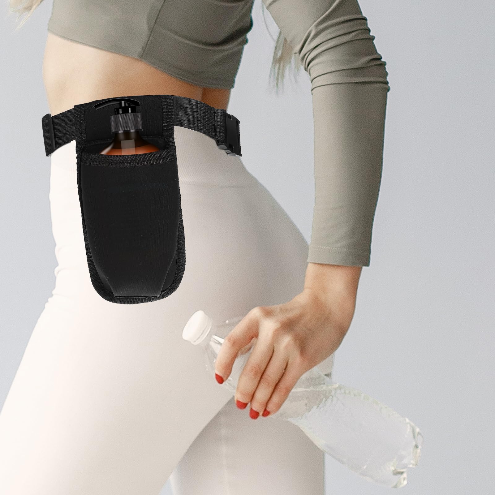 ElevateTech neoprene massage bag offers waterproof protection for small bottles.