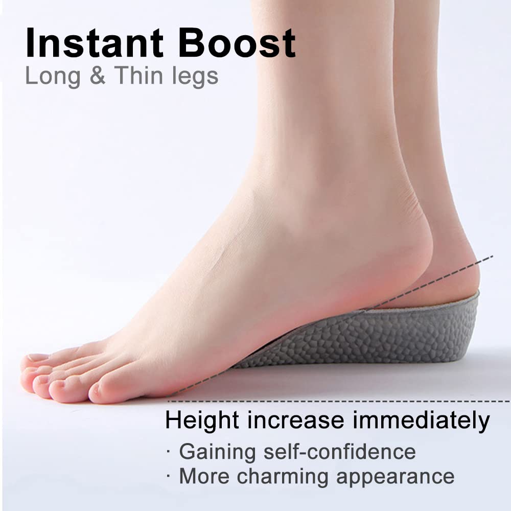 Elfzone grey insoles highlight color and lightweight build for everyday use.
