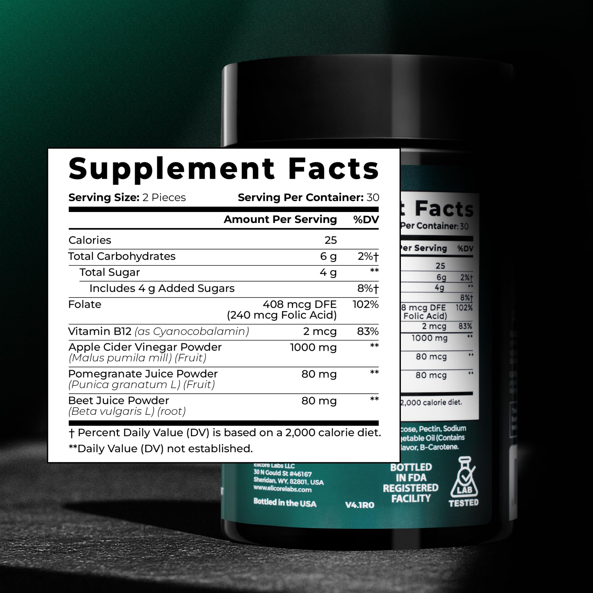 Label close-up highlights Non-GMO and gluten-free features