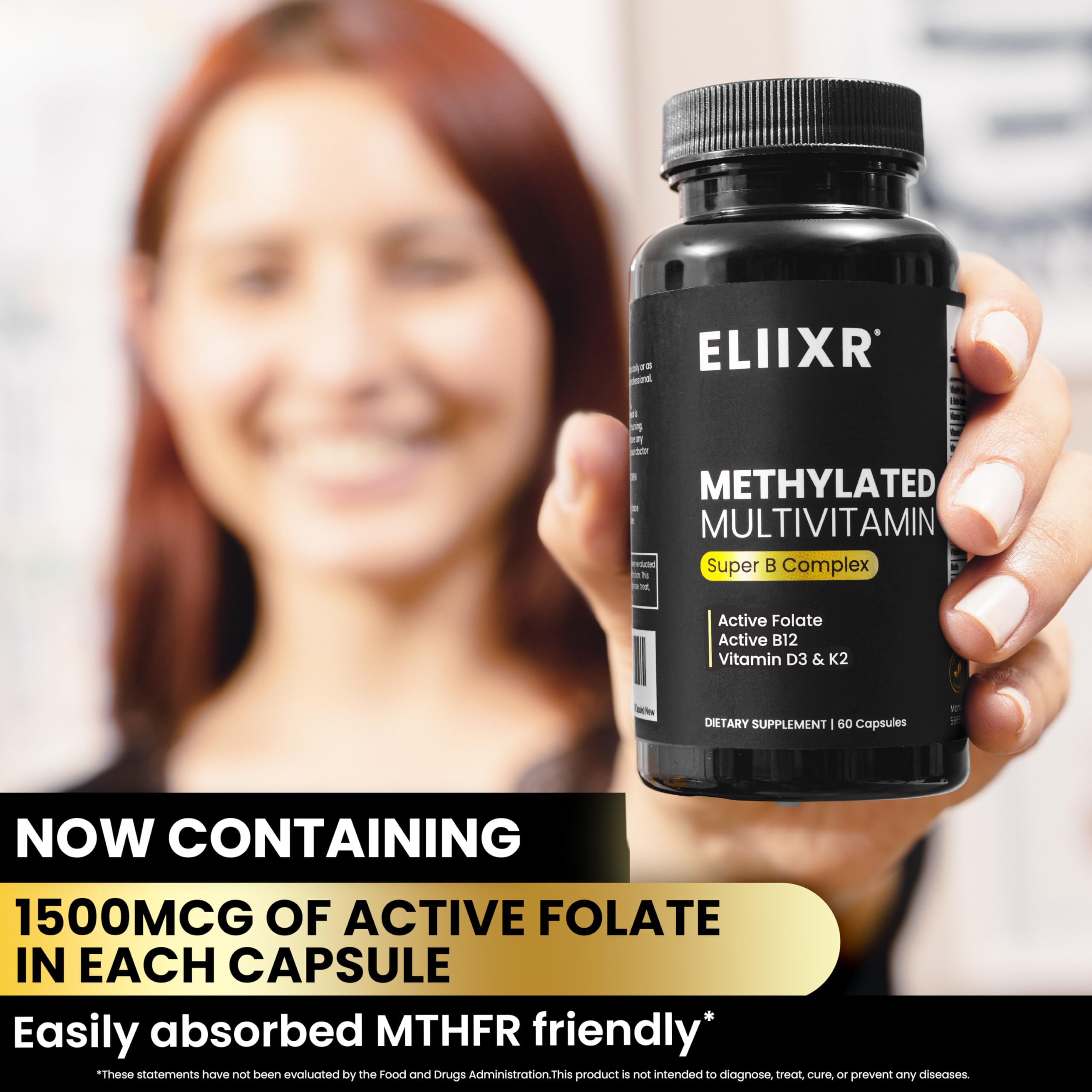 Open bottle with capsules beside a glass for daily nutrition
