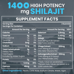 Elikadur Shilajit Gummies bottle closeup highlights purity and mineral-rich formula.