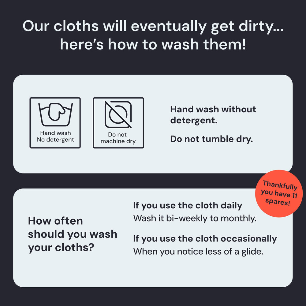 Elite Tech Gear cloth is easy to hand-wash and reuse.
