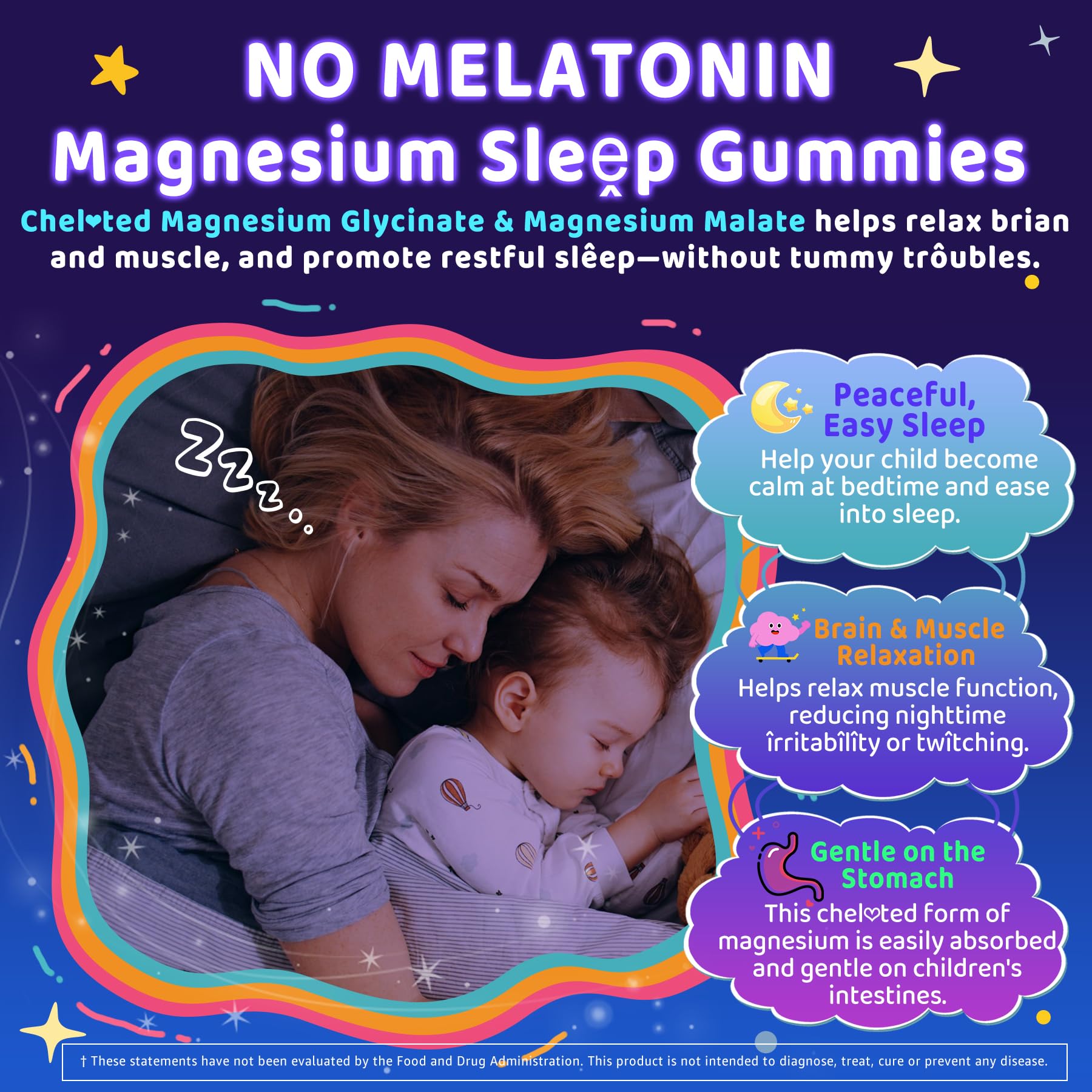 Ingredients scene highlights magnesium glycinate and lavender in gummies
