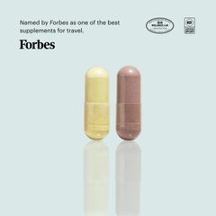 ELY-SIUM Format Immune Support bottle angle—sleek design and capsule form.