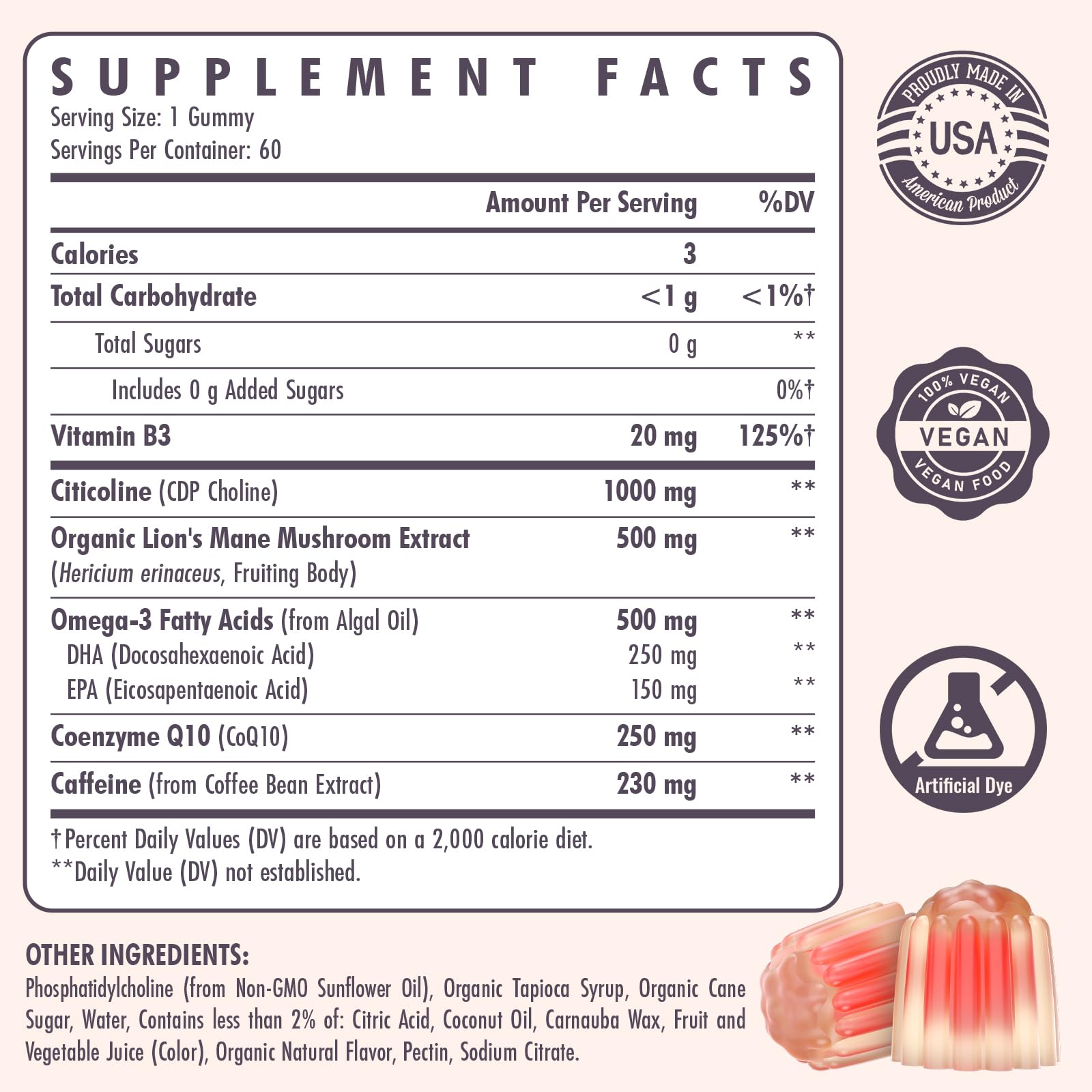 Elystrixionis Citicoline packaging scene communicates quality and daily readiness.