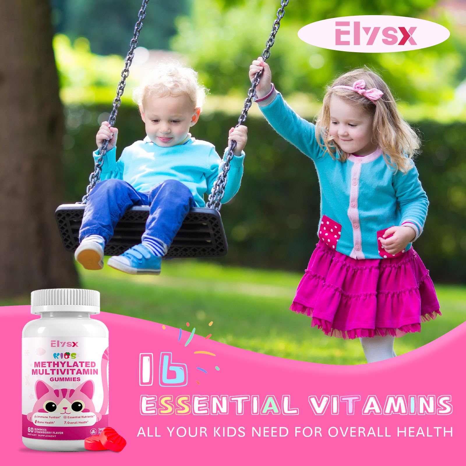 Brain health oriented Elysx gummies for daily focus and routine