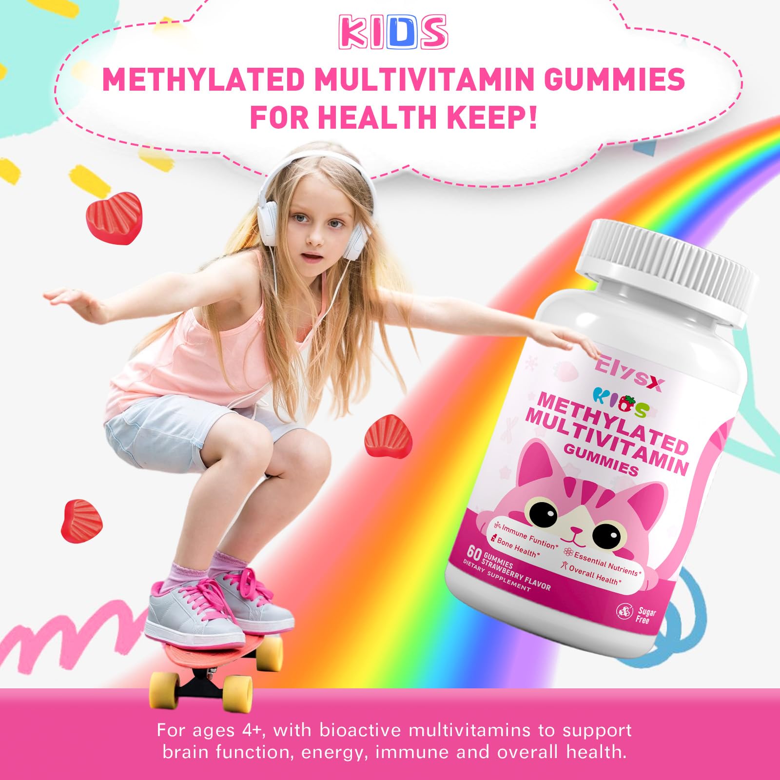 Nutrients in Elysx gummies designed to support immune health and overall wellness