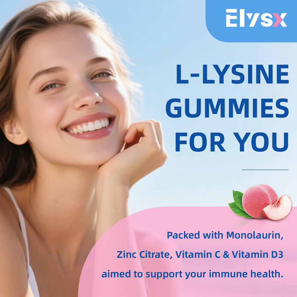 Elysx L-Lysine Gummies bottle ready for everyday use.