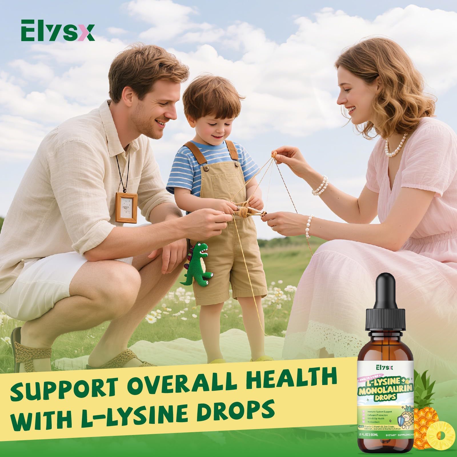 Elysx smooth liquid texture and dropper for simple daily routine.