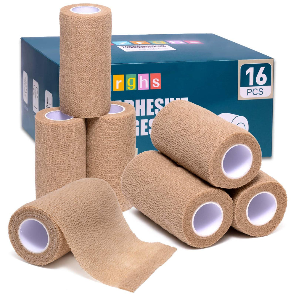Elzrghs 16-roll skin-color bandage wrap for quick, secure wrapping.