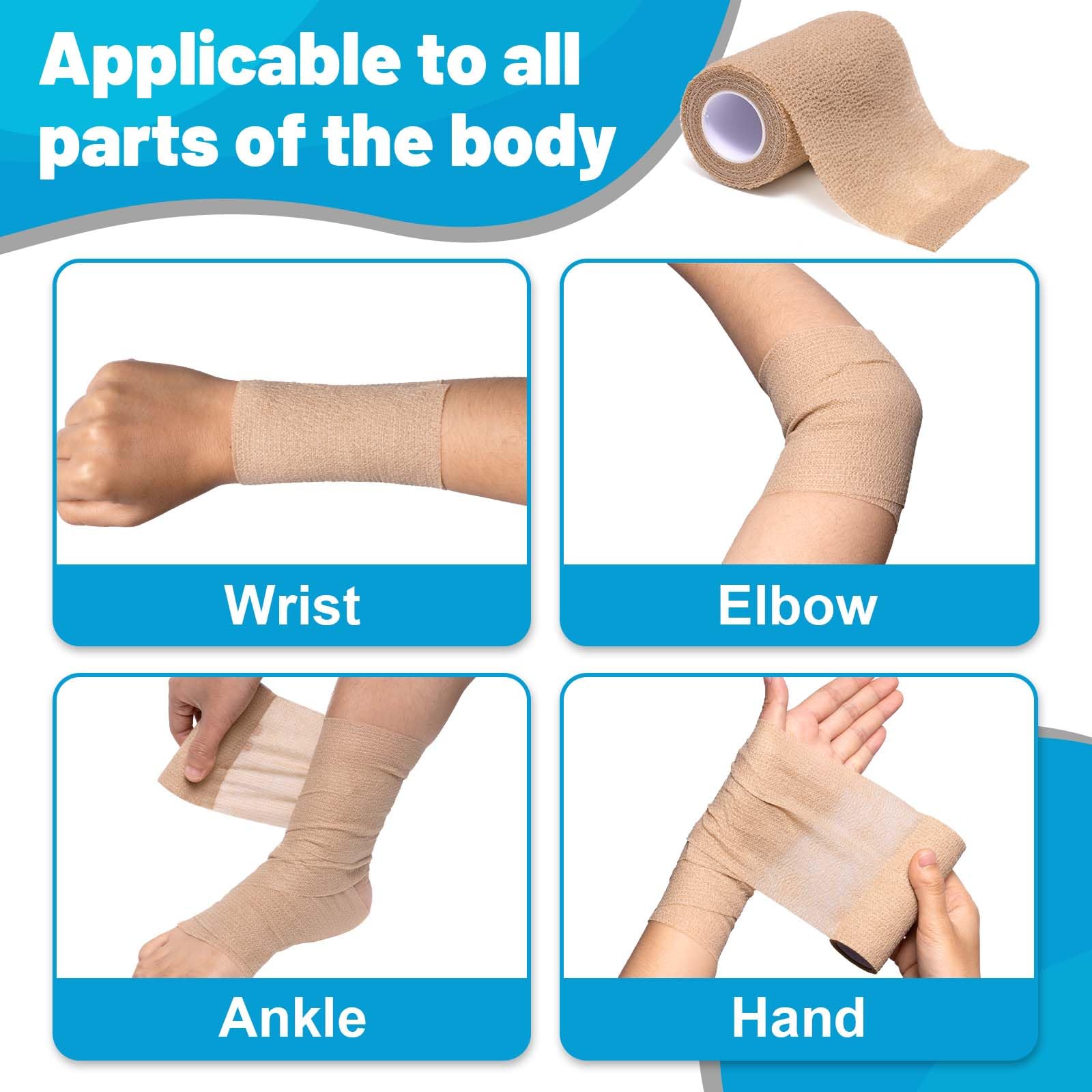 Elzrghs versatile wrap provides sports protection for wrists, knees, or ankles.