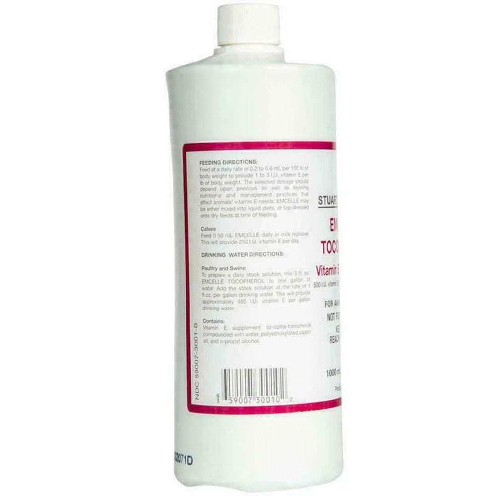 Emcelle Tocopherol being top-dressed on feed to support muscle and immune health