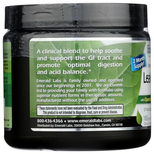 Emerald Labs Aloe Vera extract capsules providing gentle gut lining support and comfort