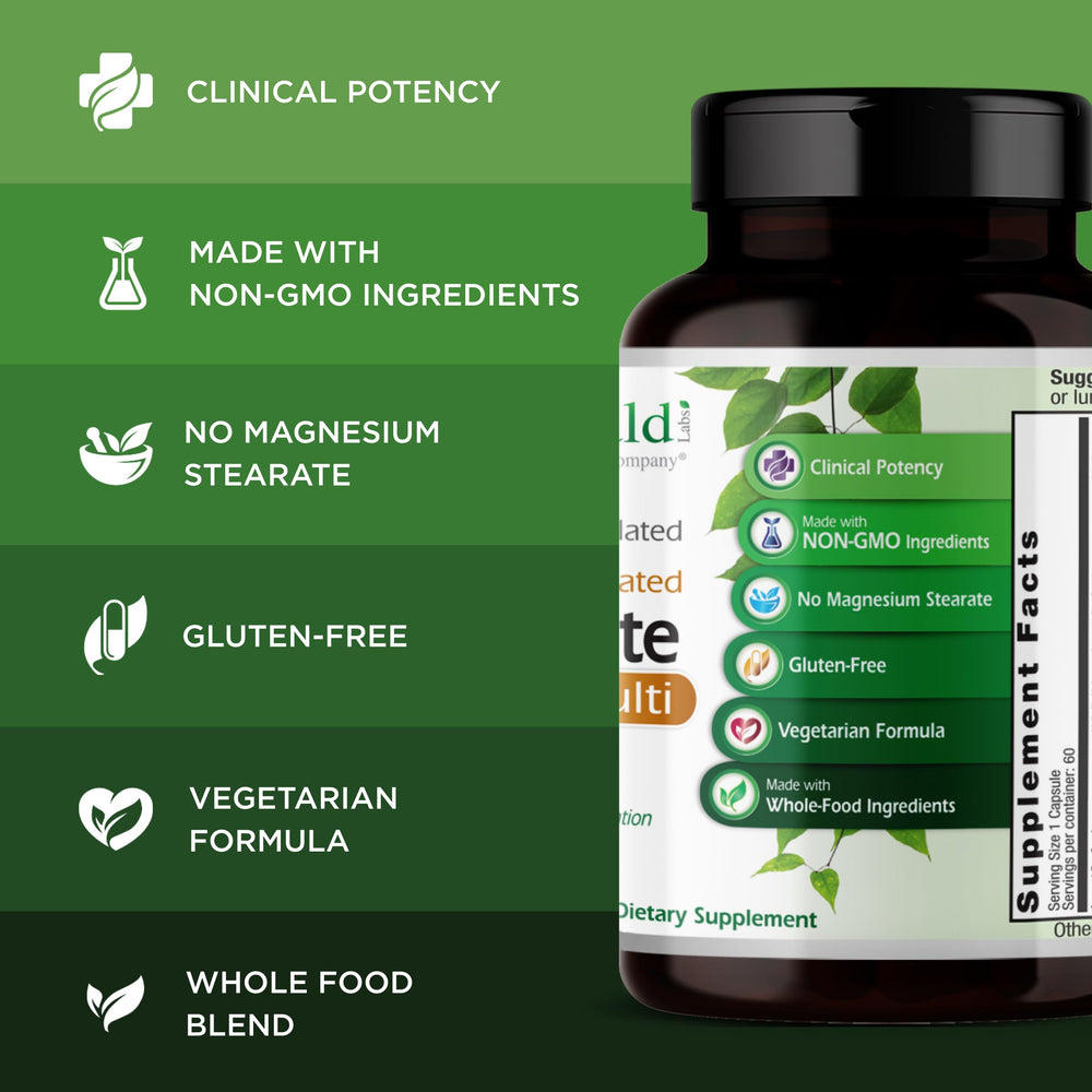 Emerald Labs Complete 1-Daily Multivitamin front panel highlights whole-food blend.
