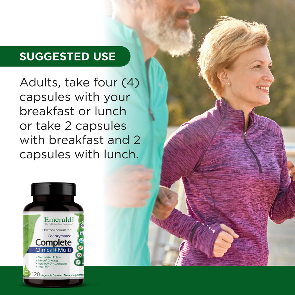 Emerald Labs Complete Clinical Multi capsules featuring vitamin D3 for daily immune-friendly nourishment