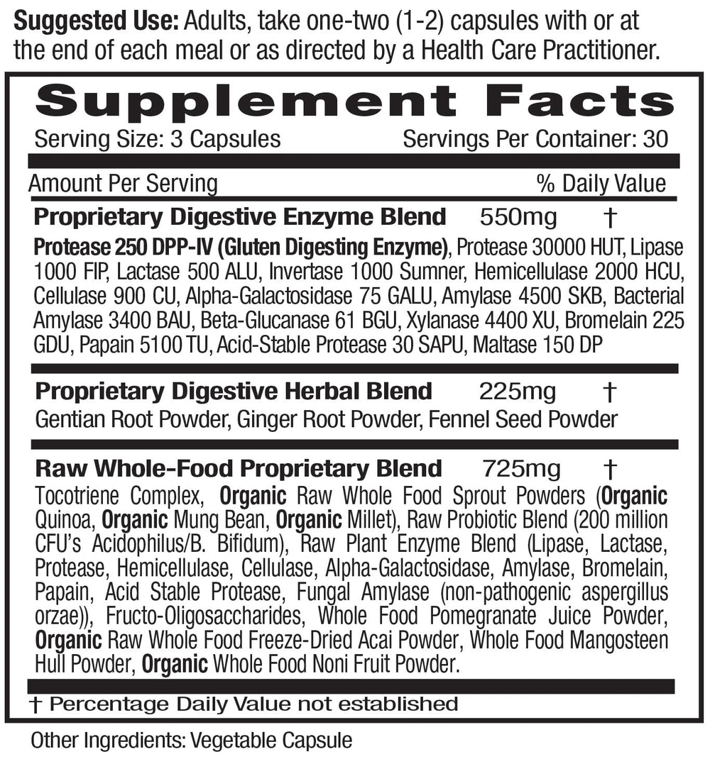 Emerald Labs Digestive Health capsules close-up ready for daily use to support digestion.