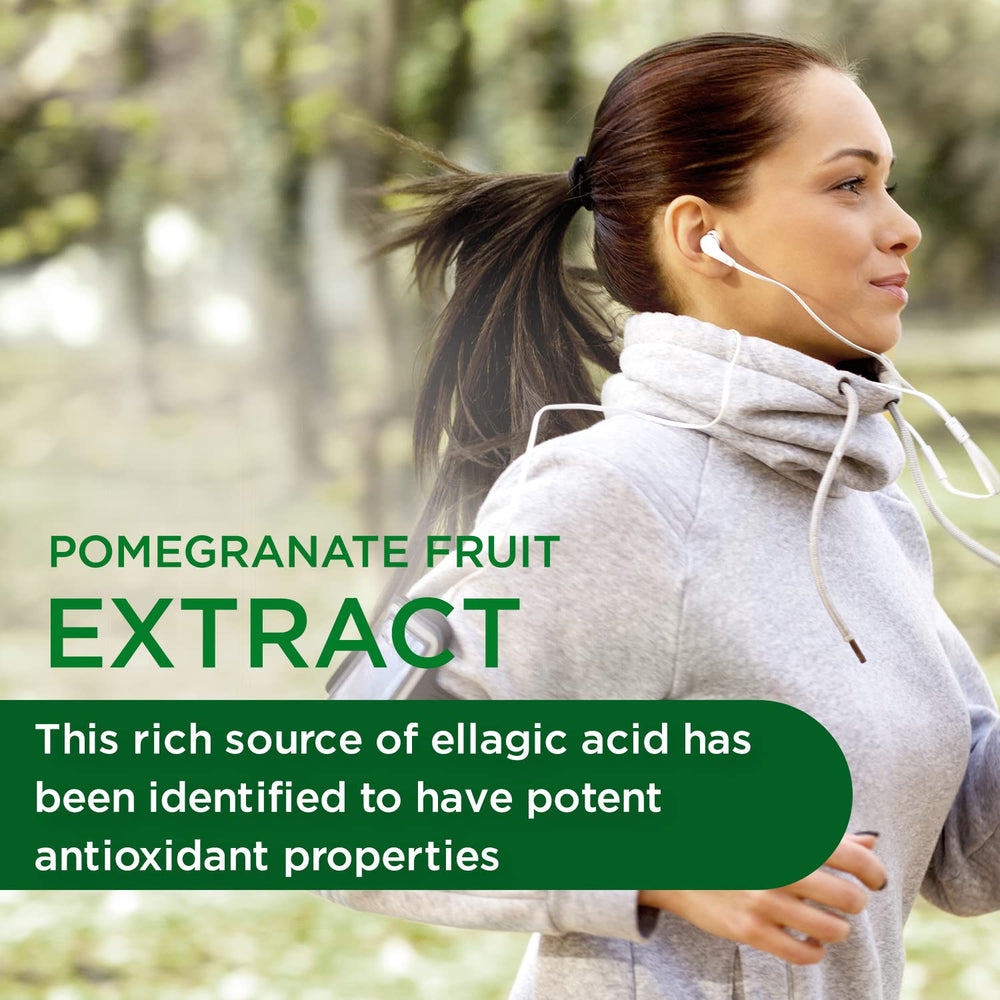 Label shows 40% ellagic acid content from pomegranate extract.