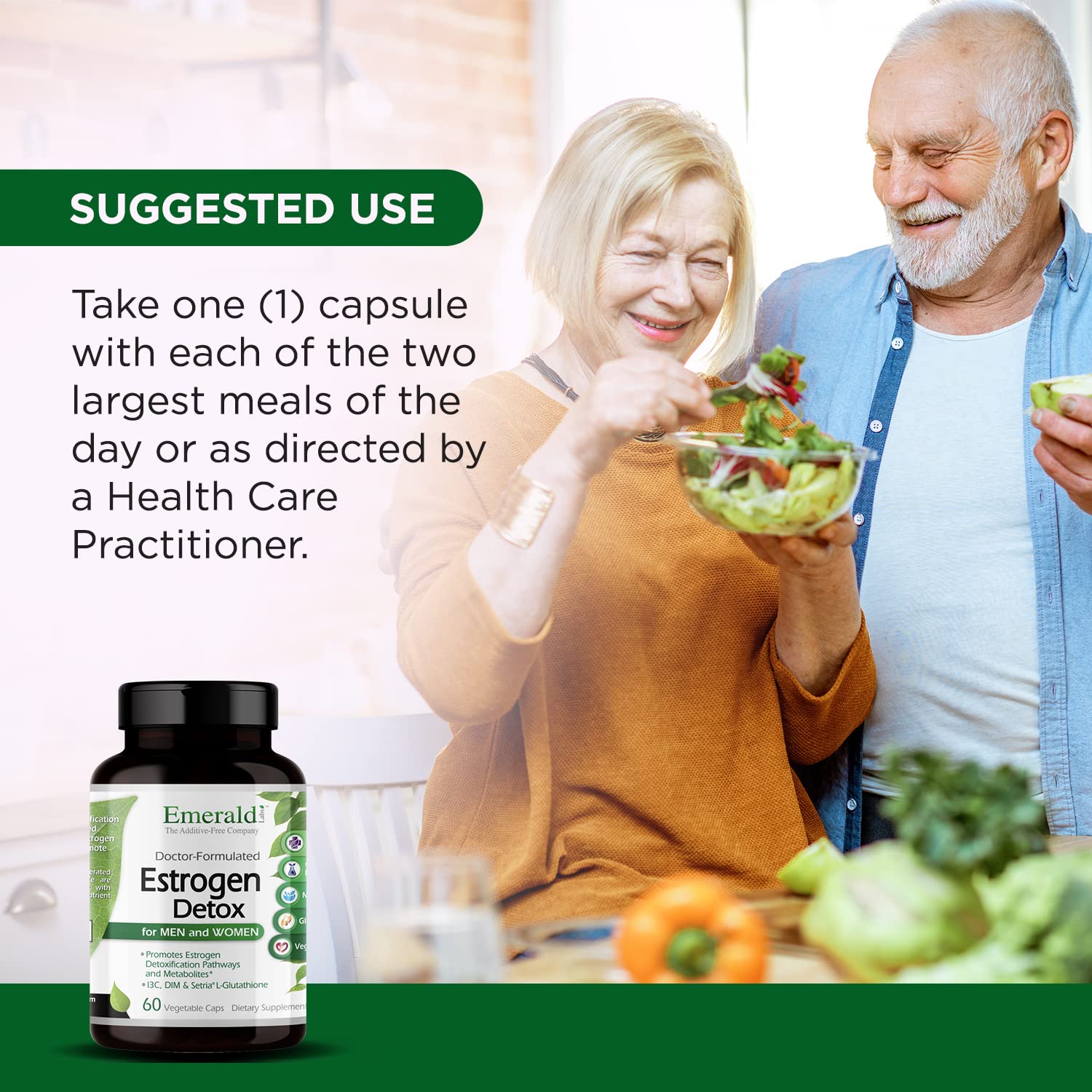 DIM and Indole-3-Carbinol components in Emerald Labs Estrogen Detox