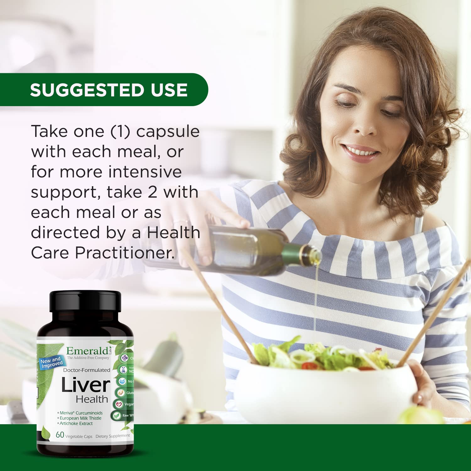 EMERALD LABS European milk thistle extract highlight in formula