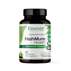 Emerald Labs HashiMune Health bottle front shows vegan thyroid and immune support