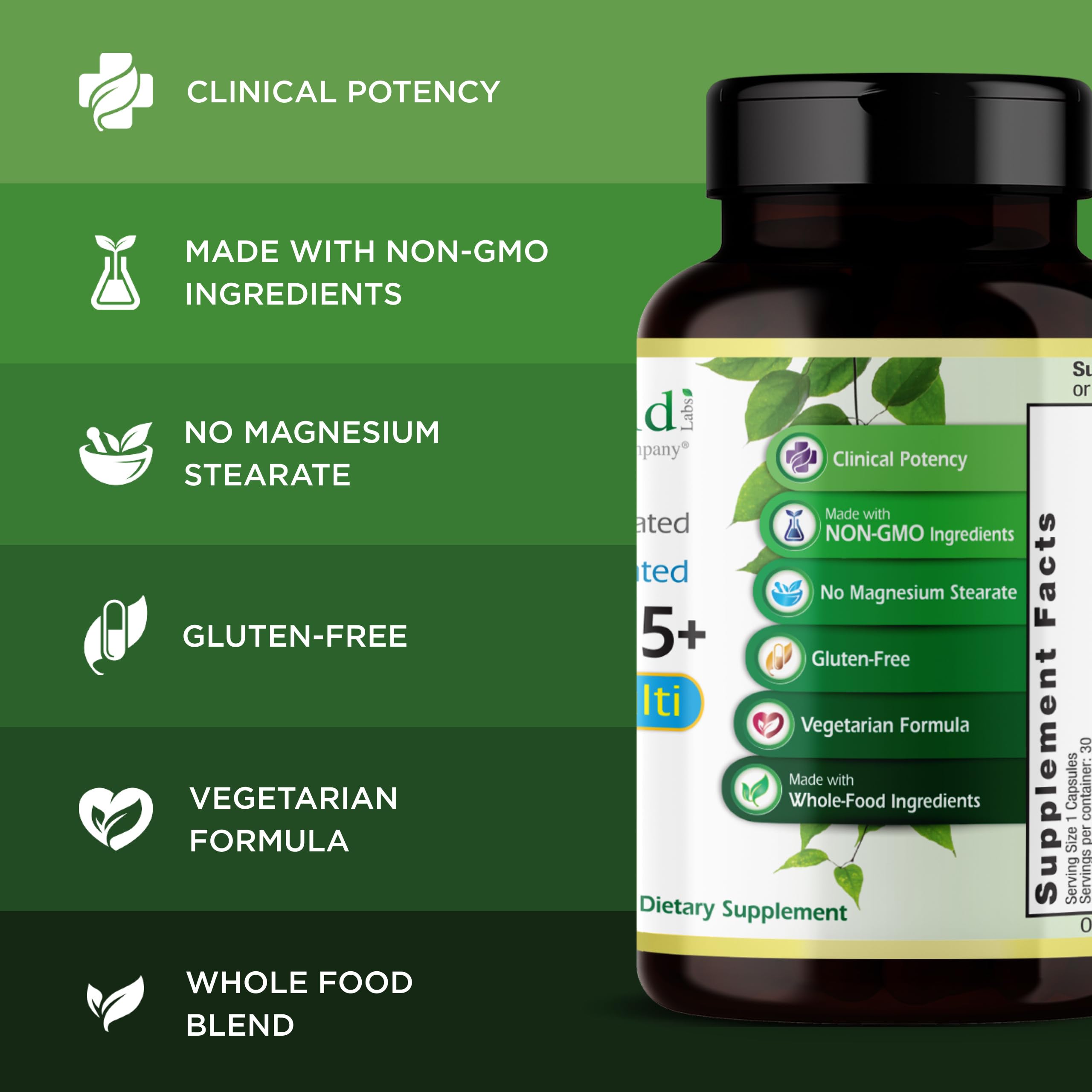 Emerald Labs immune-support capsules close-up indicating daily immune and energy support.