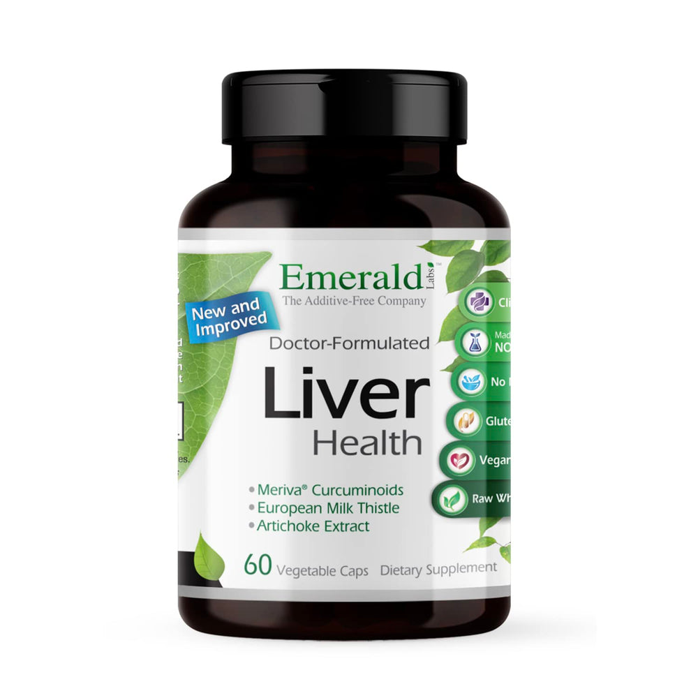 EMERALD LABS Liver Health bottle front view showing liver-support formula