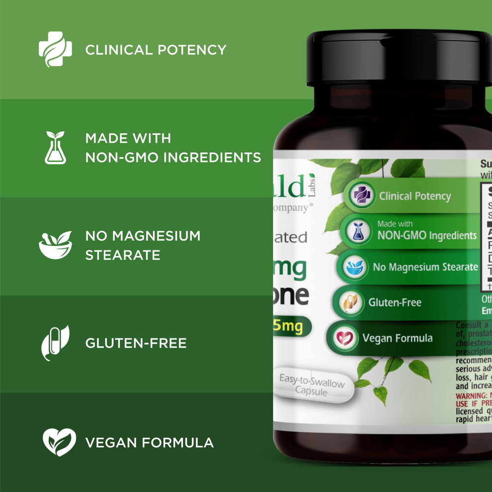 Bottle features the EMERALD LABS ingredients panel for quality nutrients.