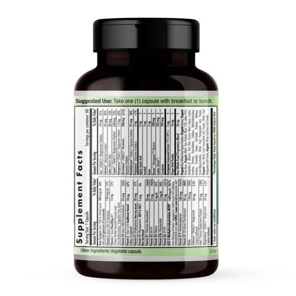 Emerald Labs Prenatal 1-Daily Multi capsules, convenient daily nutrition in plant-based capsules.