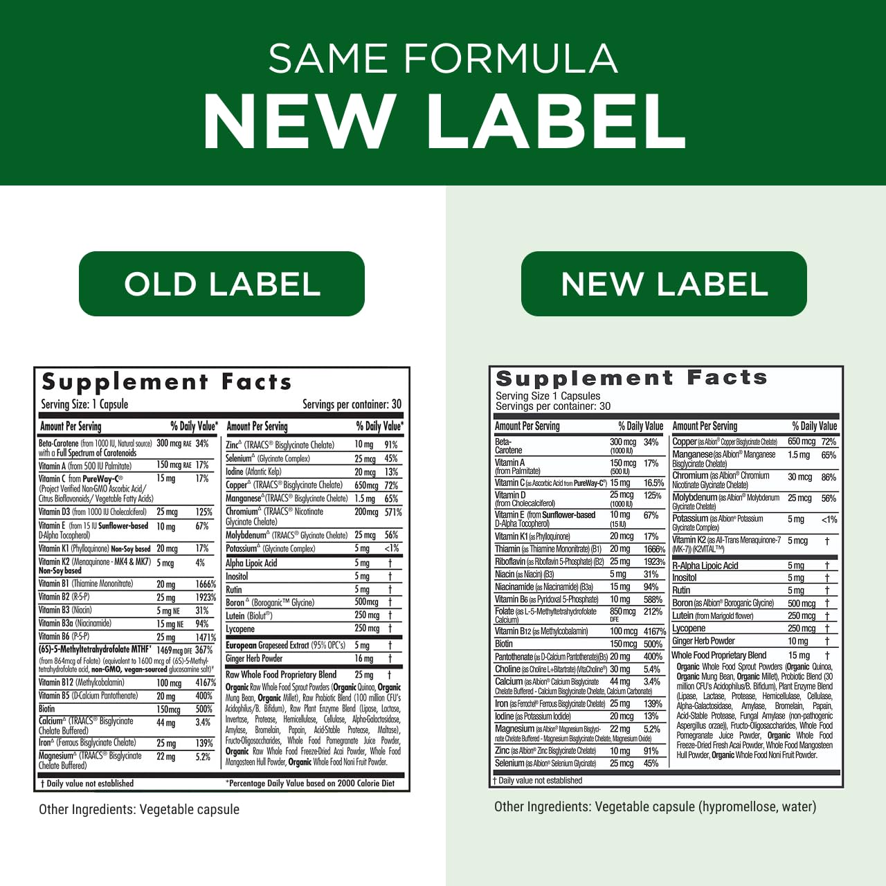 Emerald Labs Prenatal soy-free gluten-free formula fits sensitive diets.