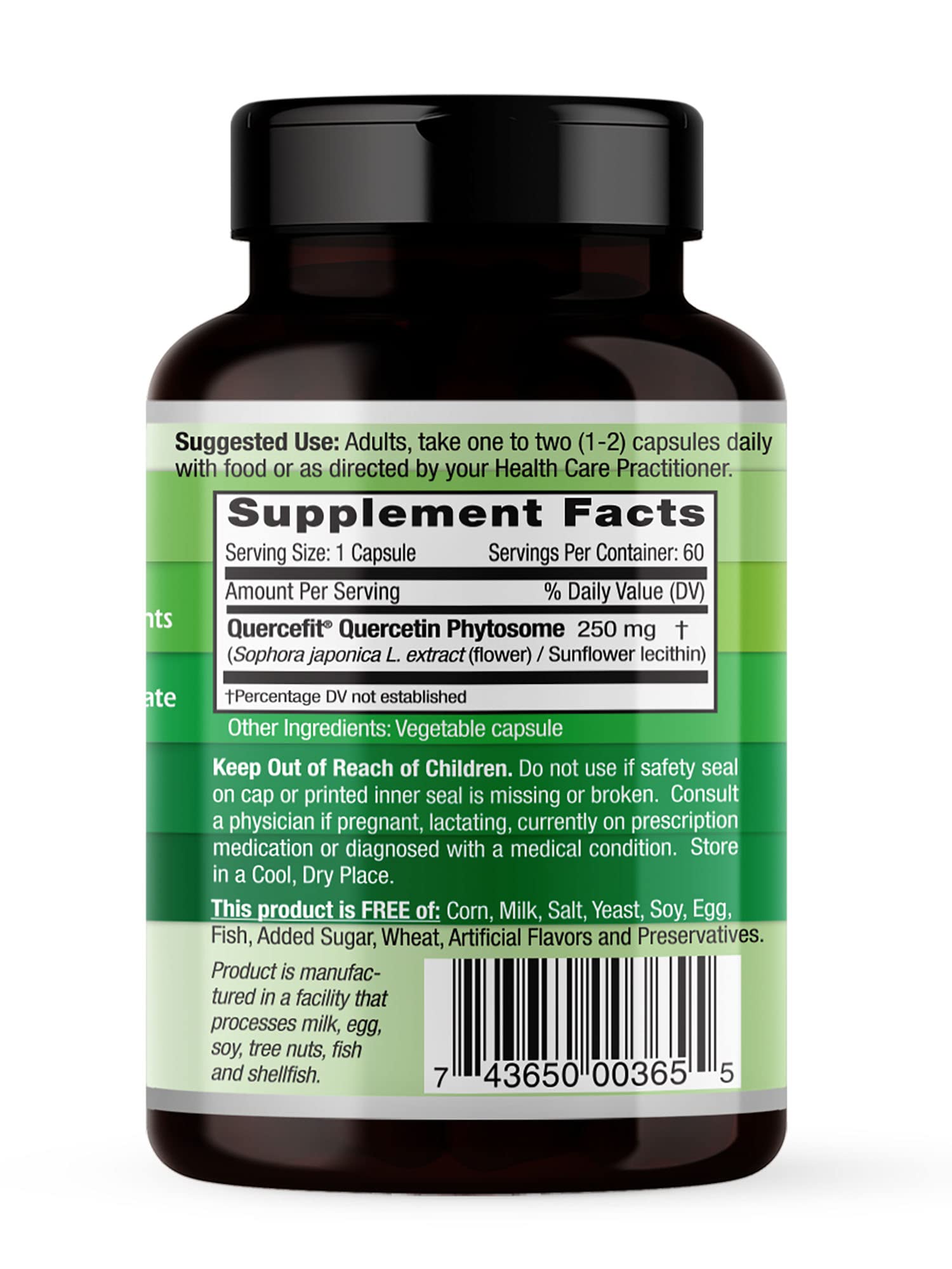 Emerald Labs Quercetin Phytosome capsules ready for enhanced absorption