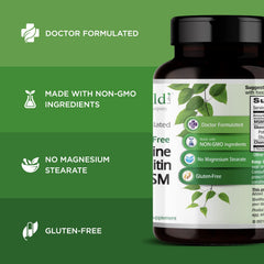 Four capsules per serving shown, illustrating the daily joint health regimen.