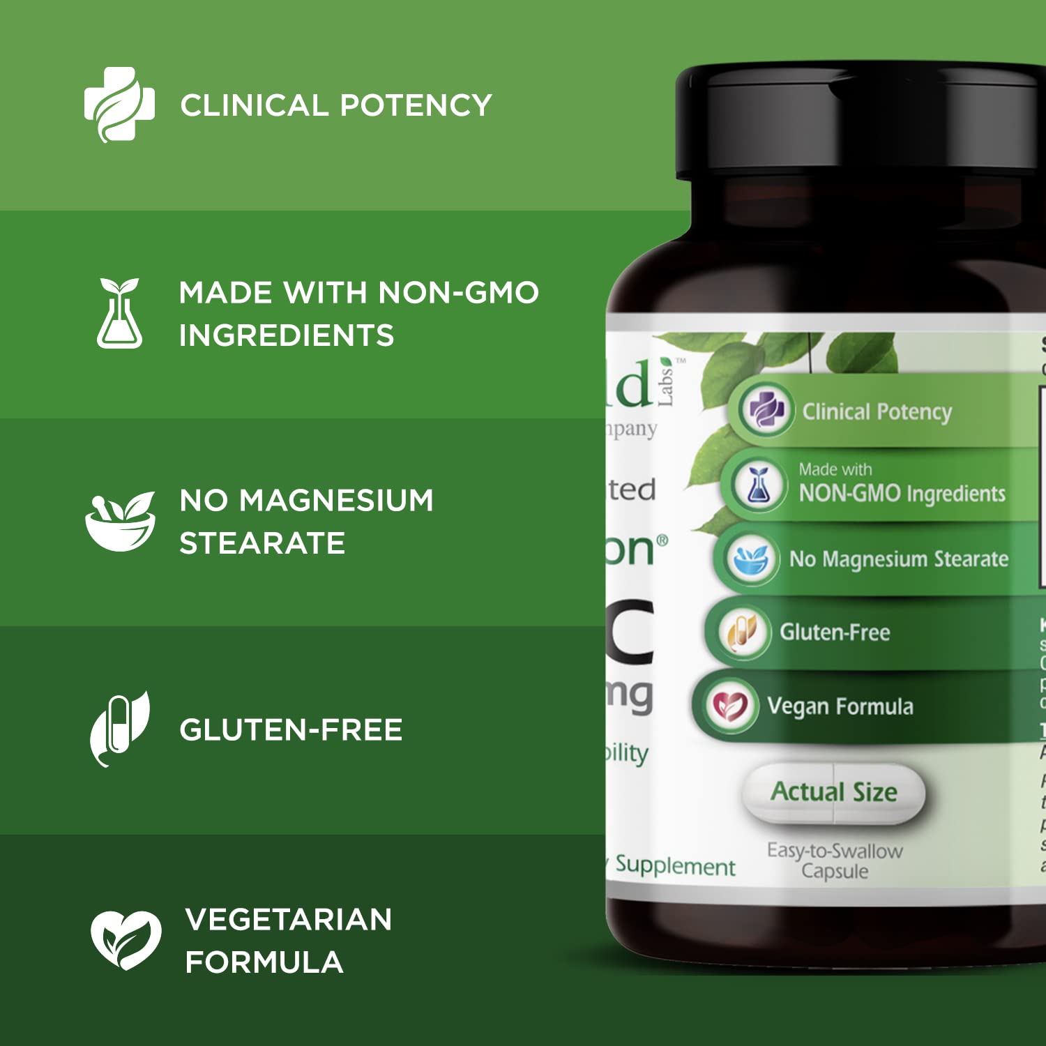 Emerald Labs Zinc 25mg capsules pour, easy daily dose for wellness.